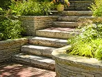 natural stone stairs